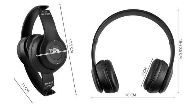 Ladattavat Bluetooth 5.0-stereokuulokkeet, mikrofoni, MicroSD-korttipaikka, FM-radio