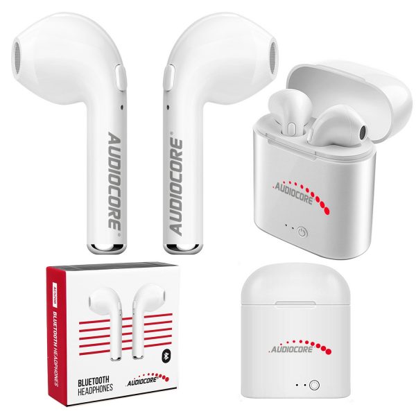 Langattomat kuulokkeet mikrofonilla ja latauskotelolla, Bluetooth 5.0, Android/iOS