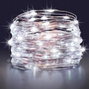 22 m LED-Ulkovalot aurinkopaneelilla, 200 LEDiä