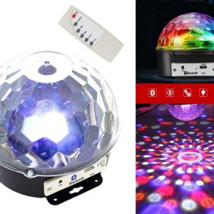 Discopallo-projektori, Bluetooth, MP3, USB, kaiuttimet