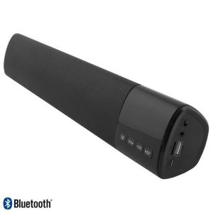 Bluetooth Soundbar, AUX, USB, microSD, FM-radio, ladattava akku