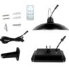 LED-valaisin, aurinkokenno, akku, hämärätunnistin, kaukosäädin - Image 4
