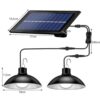 LED-valosarja, aurinkopaneeli, ladattava akku, hämärätunnistin, kaukosäädin - Image 5
