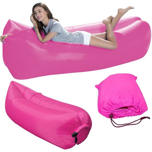 Lazybag ilmasohva 220 cm x 70 cm pinkki