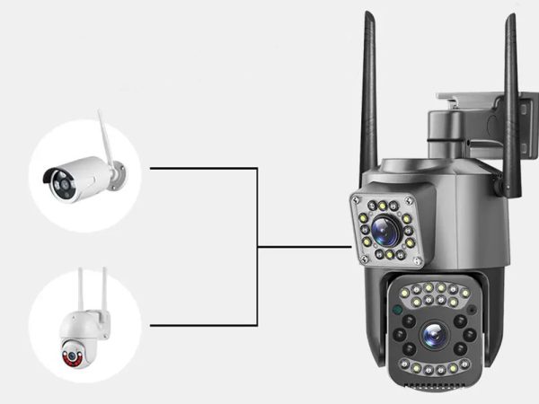 Älykäs tallentava Ulkovalvonta-kamera – WiFi / 4G / Pyörivä / IP66 - Image 10