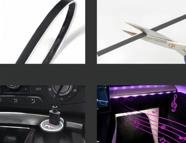 Älykäs auton LED-sisävalaistus, sovellus + kaukosäädin - Image 3