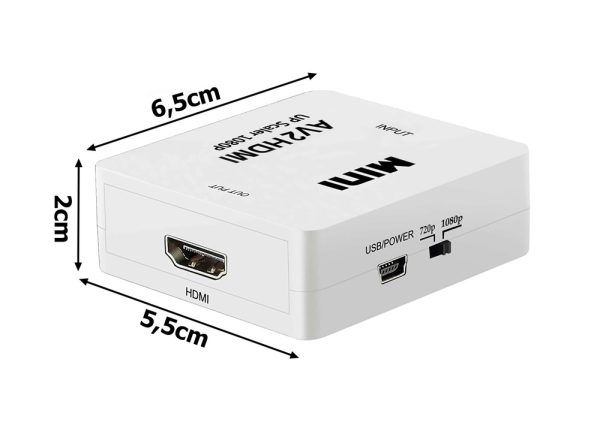 AV RCA – HDMI -sovitin | 720p / 1080p - Image 7