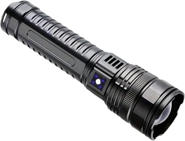 LED-taskulamppu 10 000 lm –  ladattava, 1000 m kantama
