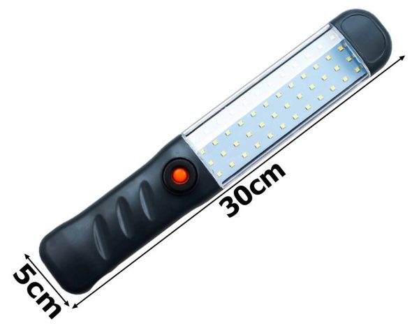 Tehokas ladattava työpaja taskulamppu – 48 COB-LEDiä, magneetti, USB-lataus & koukku - Image 4