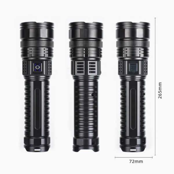 LED-taskulamppu 10 000 lm –  ladattava, 1000 m kantama - Image 6