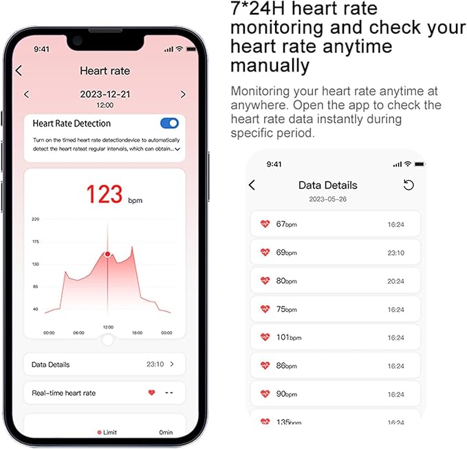 Älysormus, unenseuranta, syke, happisaturaatio, verenpaine jne. Bluetooth, koko 11 - Image 4