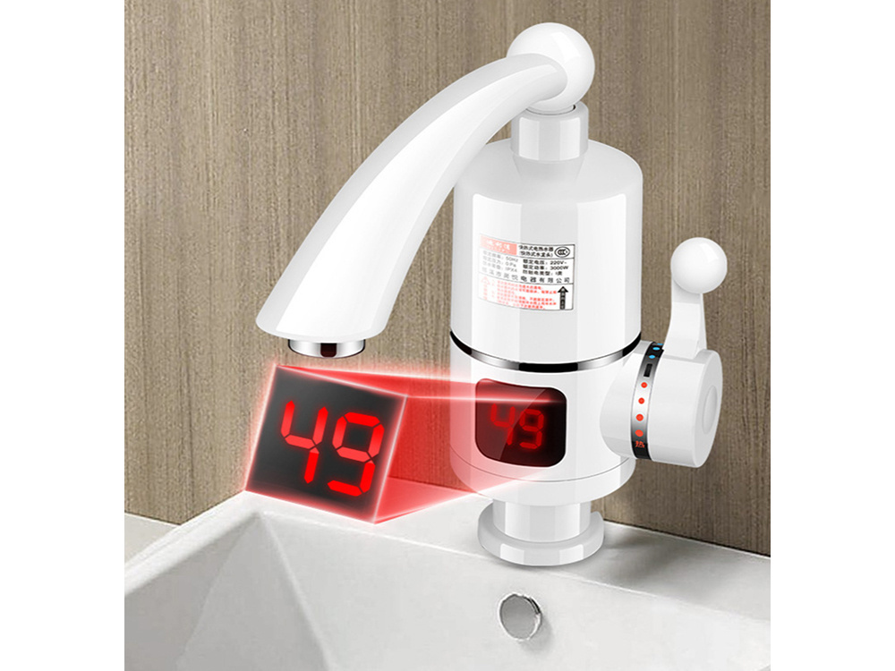 Vedenlämmitin-hana, 3000 W, lämmintä vettä kylmävesijohdosta - Image 5