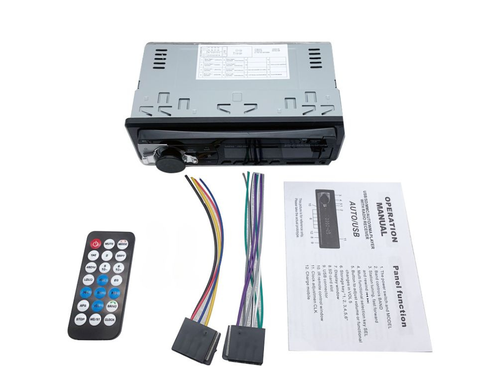 Autoradio Bluetooth USB AUX SD 1-DIN 4 X 60 W - Image 6