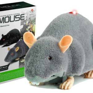 Iso RC-hiiri pyörillä – harmaa, realistinen & hauska