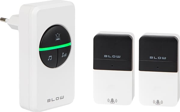 Langaton ovikello – 16 melodiaa, 100 m kantama, paristoton lähetin