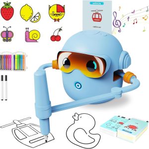 Interaktiivinen piirustusrobotti – Opettava taiderobotti 100 sanakortilla