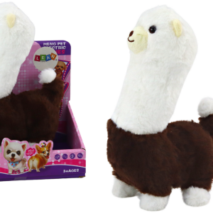 Interaktiivinen juokseva alpakka – ruskea, 23 cm