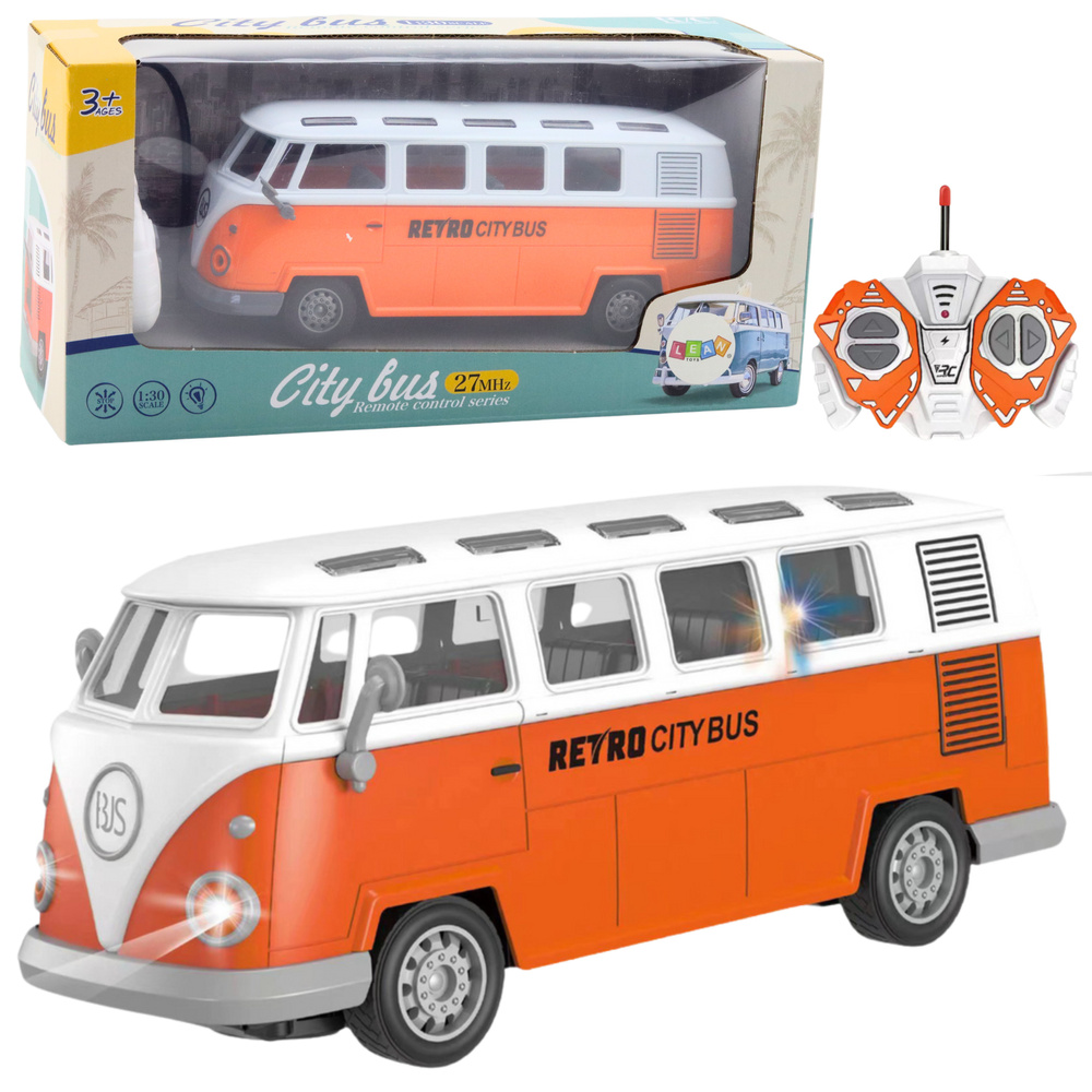 RETRO CITY BUS – Kauko-ohjattava RC-bussi klassisella designilla