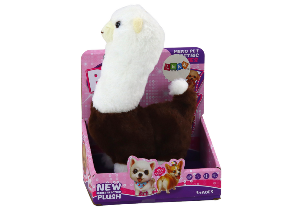 Interaktiivinen juokseva alpakka – ruskea, 23 cm - Image 3