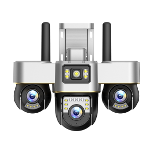 WiFi -valvontakamera, 3 objektiivia, kääntyvä, 6 MP V-BP36, musta