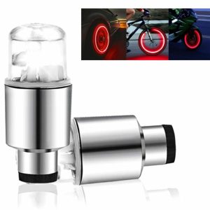 RGB LED -venttiilisuojat (2 kpl) – autoihin, moottoripyöriin ja polkupyöriin