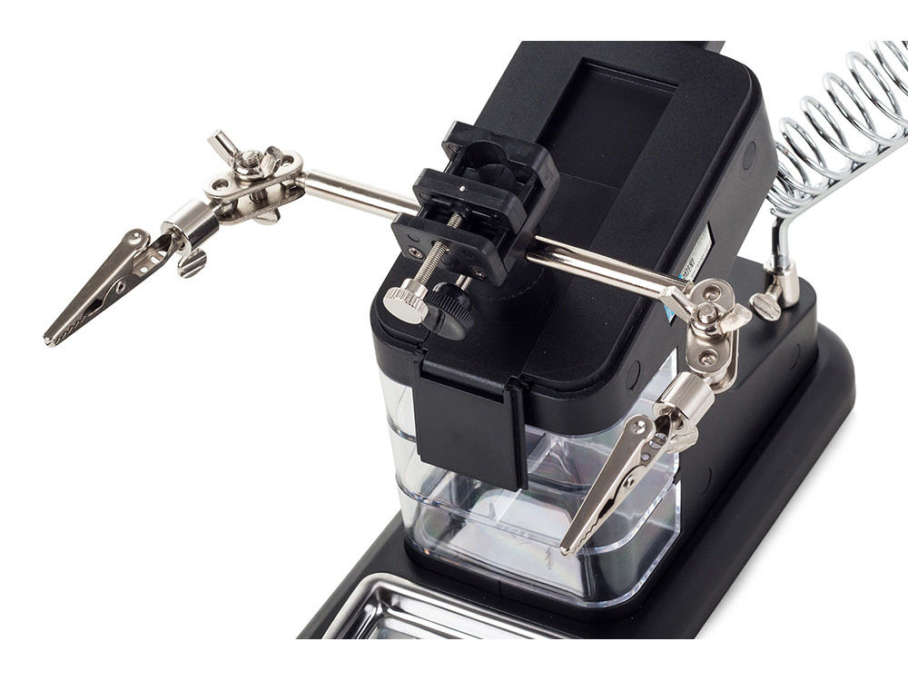 Kolmas käsi suurennuslasilla 3x / 4,5x / 25x ja 10 SMD-LED-valolla - Image 11