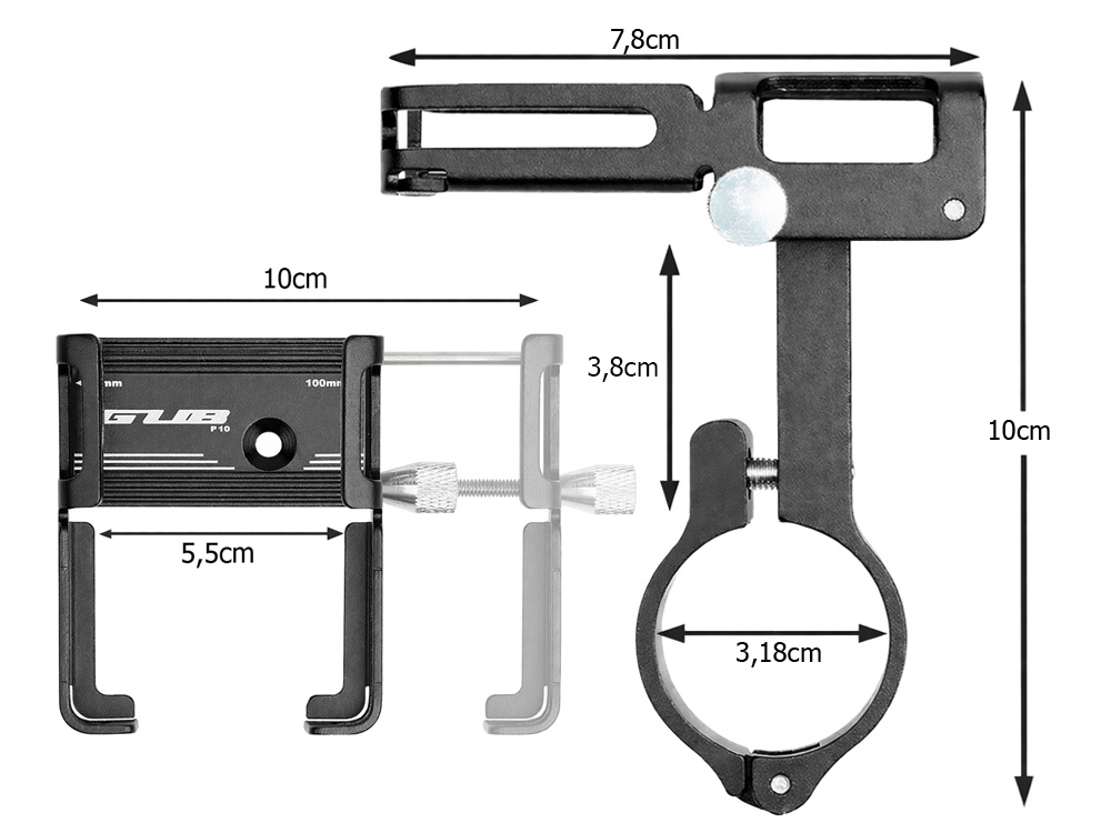 Polkupyörän puhelinteline ohjaustankoon – Alumiininen, säädettävä ja tukeva - Image 4