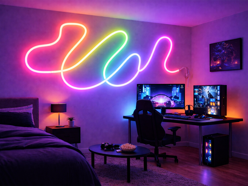 10 m RGB Neon LED -valonauha – Bluetooth, sovellus ja kaukosäädin - Image 9