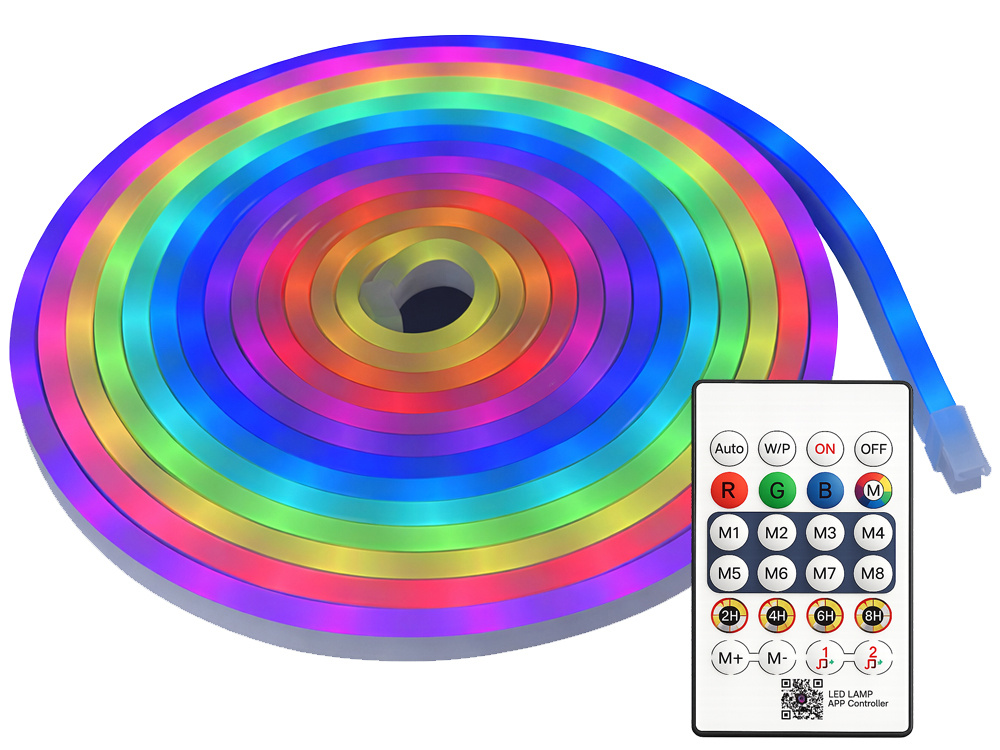 10 m RGB Neon LED -valonauha – Bluetooth, sovellus ja kaukosäädin - Image 3