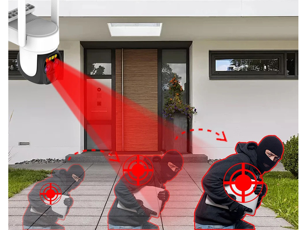 4G SIM Aurinko-käyttöinen valvontakemera – pyörivä PTZ, 10X ZOOM, IP66 - Image 8