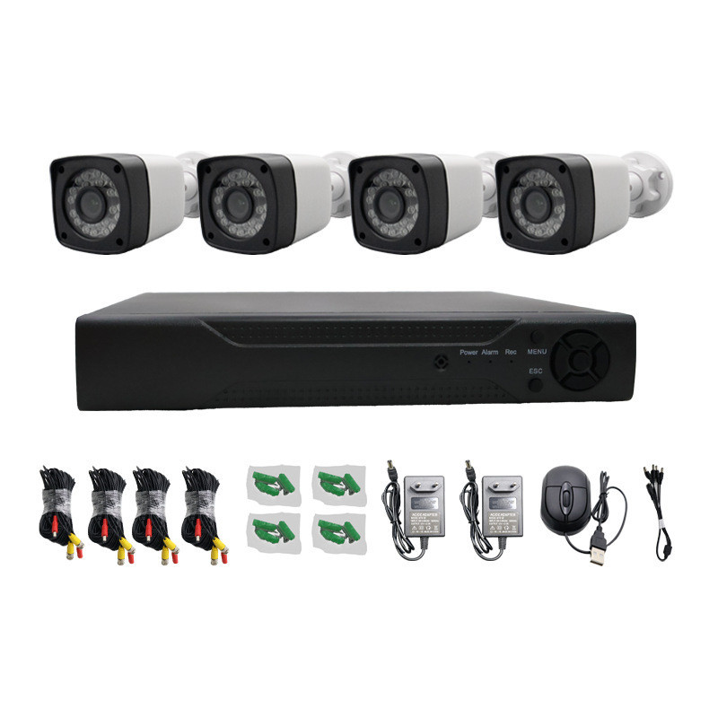 Valvontakamera-järjestelmä 1080P – 4 ulkokameraa, DVR-tallennin, yökuvaus