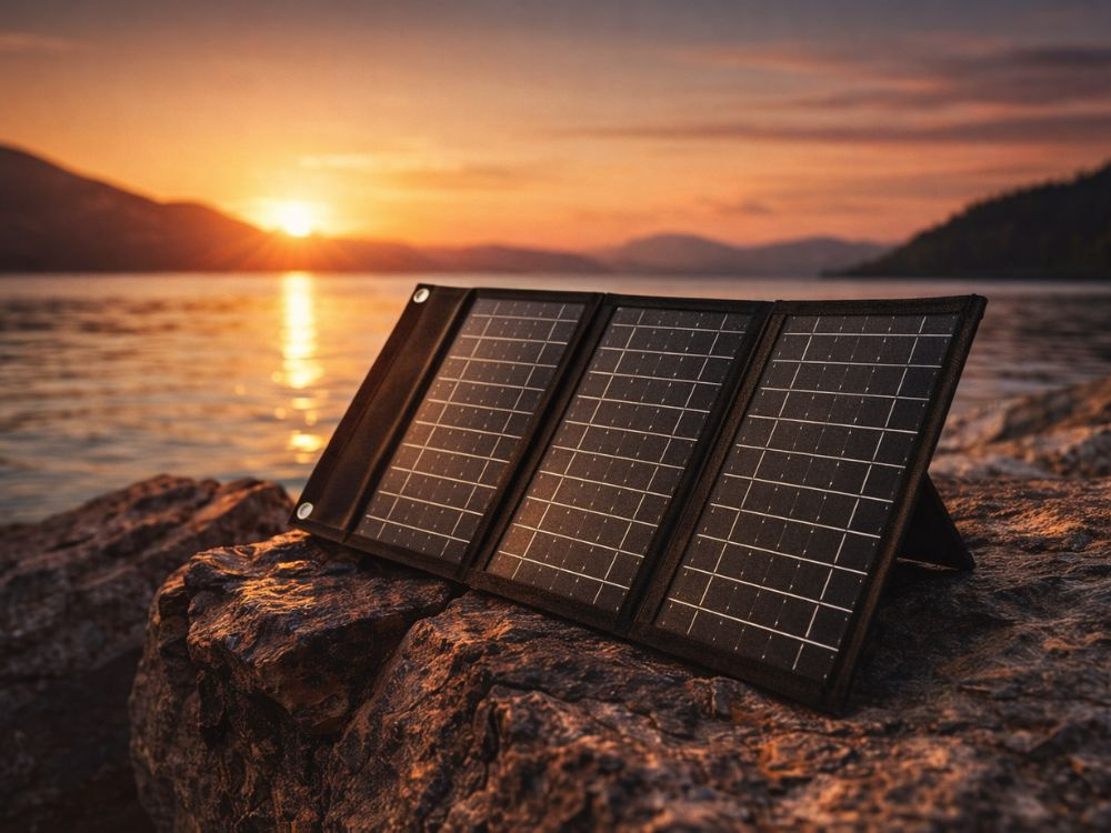 Taitettava 20W aurinkopaneeli USB-laturilla – kannettava aurinkolaturi - Image 10
