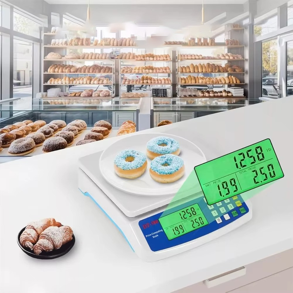 Digitaalivaaka 30 kg / 1 g – tarkka keittiö- ja myyntivaaka LCD-näytöllä - Image 3