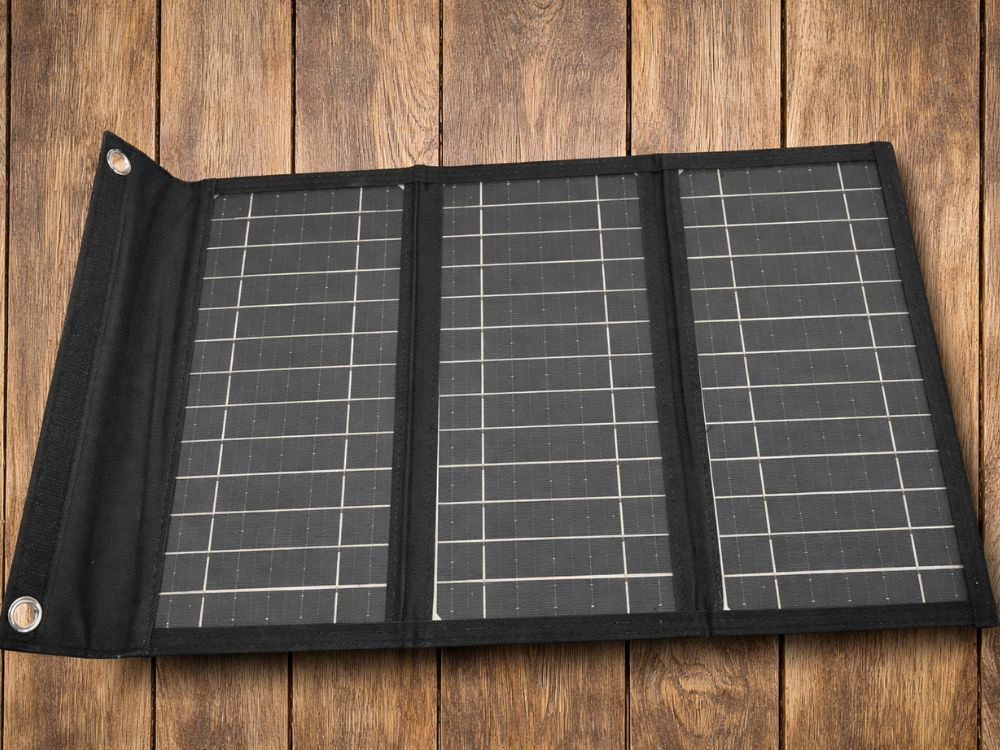 Taitettava 20W aurinkopaneeli USB-laturilla – kannettava aurinkolaturi - Image 3