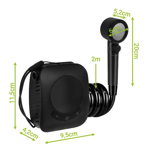Ladattava retkisuihku 8000 mAh USB - Image 7