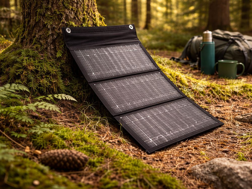 Taitettava 20W aurinkopaneeli USB-laturilla – kannettava aurinkolaturi - Image 7