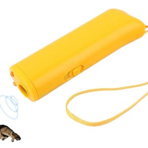 3-in-1 koirankarkotin ja koulutuslaite LED-taskulampulla
