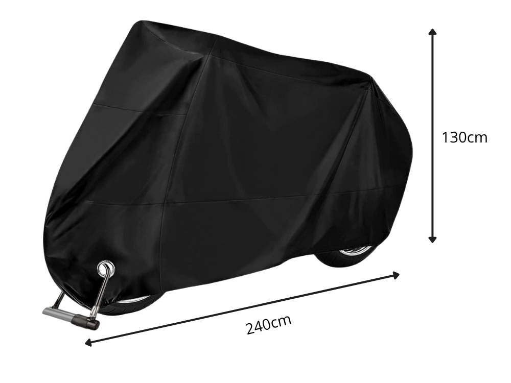 Vedenpitävä moottoripyörän suojapeite 240 × 130 cm - Image 7
