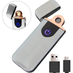 USB-ladattava sähkösytytin, hopea