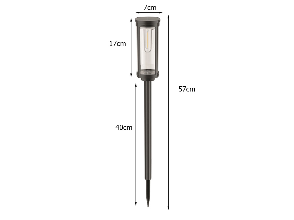 Aurinko-käyttöinen LED-puutarhavalaisin – lämmin valo, IP65 - Image 11