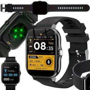 Älykello Bluetooth-puheluilla, sykemittarilla ja SpO₂-mittauksella – 2 ranneketta