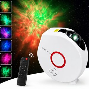LED Galaxy Star -projektori Bluetooth-kaiuttimella, kaukosäätimellä ja yövalolla