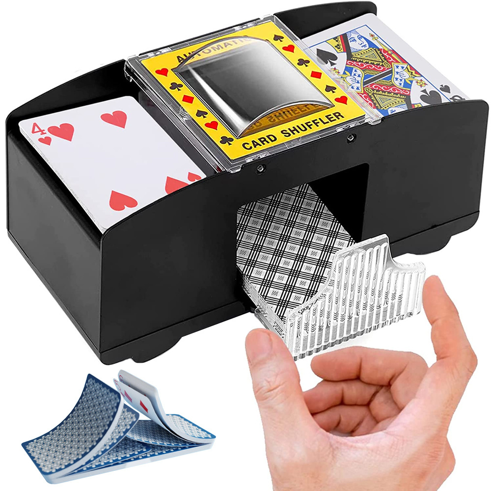 Automaattinen kortinsekoittaja pokeriin – 2 korttipakalle