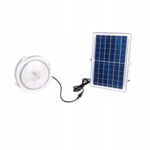 Aurinko-käyttöinen LED-kattovalaisin 120 W IP65 – 2800 lm, kaukosäädin ja hämärätunnistin