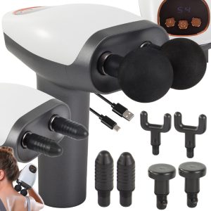 Hierontavasara LCD-näytöllä – 10 tehotasoa, 8 hierontapäätä, USB-C