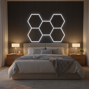 HEXAGON 5S LED-valaisinsarja 192 W 168 × 238 cm –  6500 K