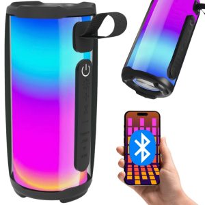 Langaton Bluetooth-kaiutin RGB-valoilla, FM-radiolla ja USB-toistolla