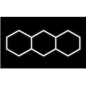 HEXAGON 3S LED-valaisinsarja 128 W 252 × 97 cm – 6500 K