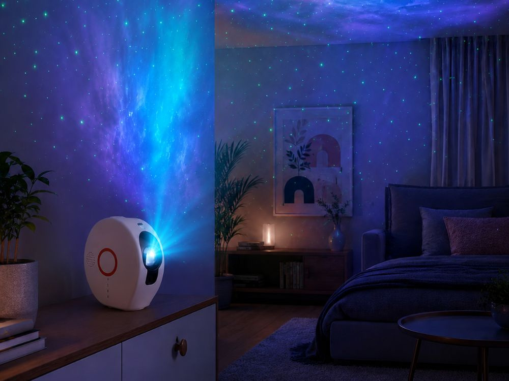 LED Galaxy Star -projektori Bluetooth-kaiuttimella, kaukosäätimellä ja yövalolla - Image 3