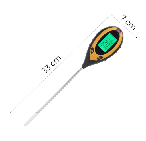 4-in-1 maaperämittari – pH-, kosteus-, lämpötila- ja valomittari kasveille LCD-näytöllä - Image 5